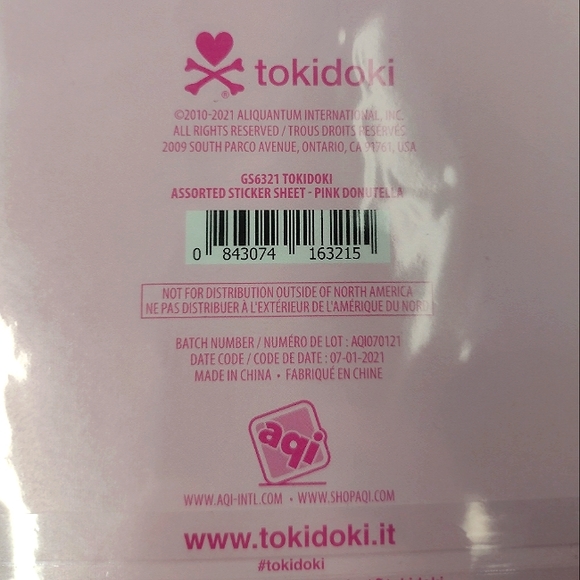 ✨NEW Tokidoki Sticker Sheet Pink Donutella - Picture 2 of 3